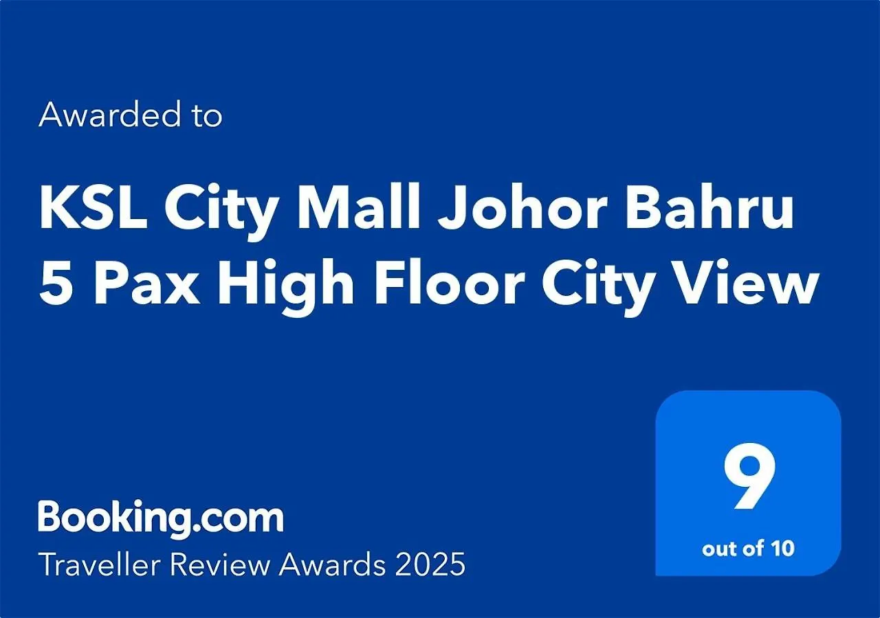 Apartment Ksl City Mall Johor Bahru 5 Pax High Floor City View